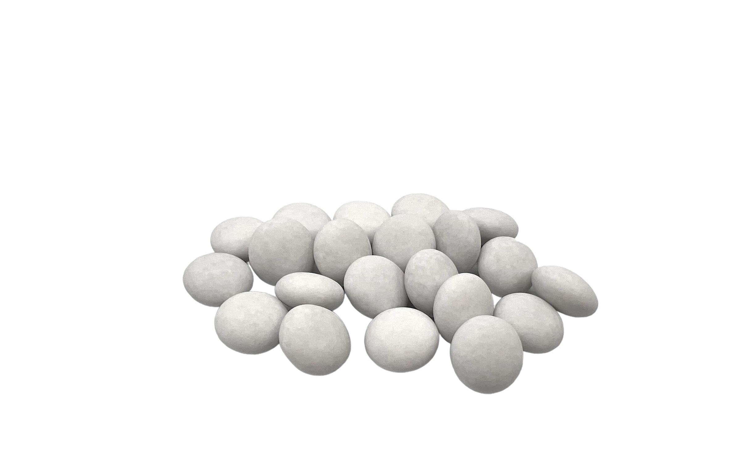 Papa Chocolat Doopsuiker Confetti Nuance Wit mat