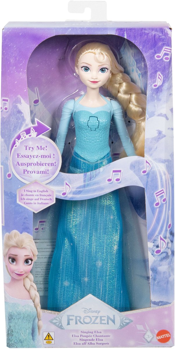 Frozen Elsa Pop Zingend, Laat het los in 4 talen