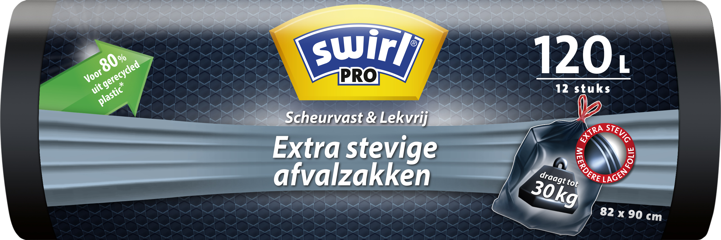 Swirl Afvalzakken Pro Extra Stevig 120 l - 12 stuks