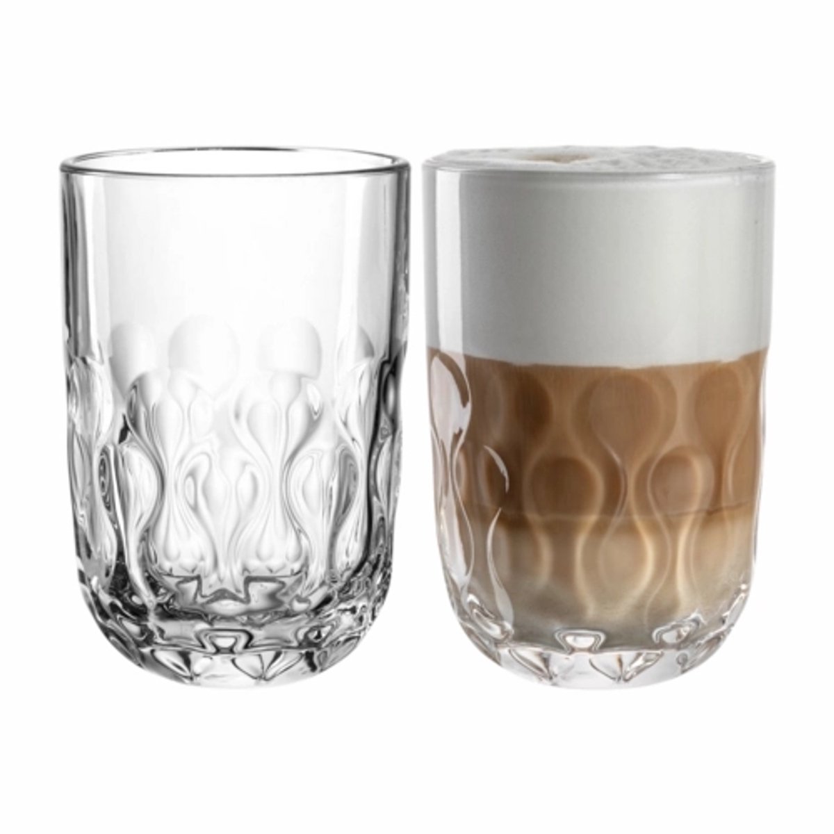 Leonardo Latte Macchiatoglas Gocce 2 390ml set 2 stuks - 8x12 cm