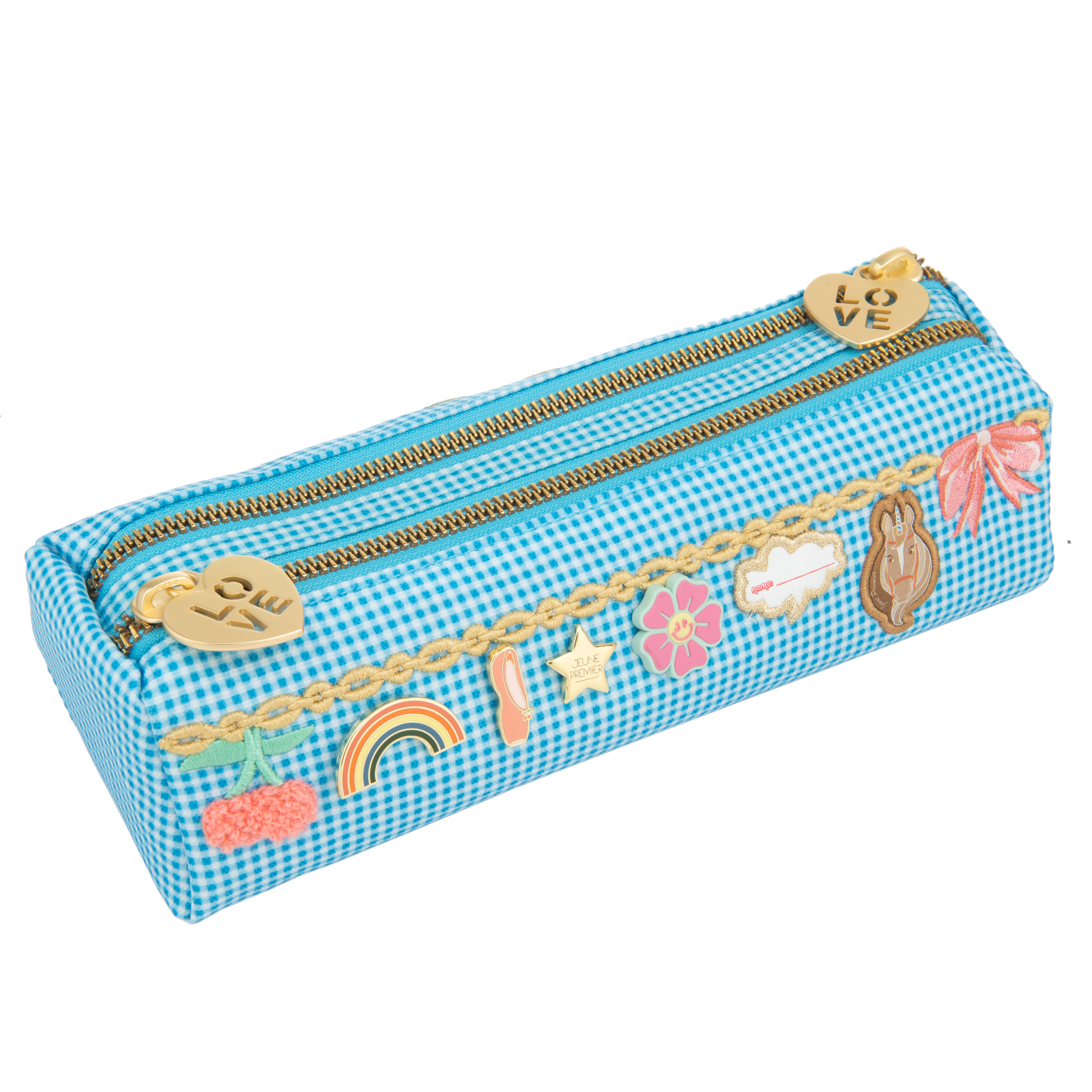 Jeune Premier Pennenzak Dubbel Vichy Love Blue