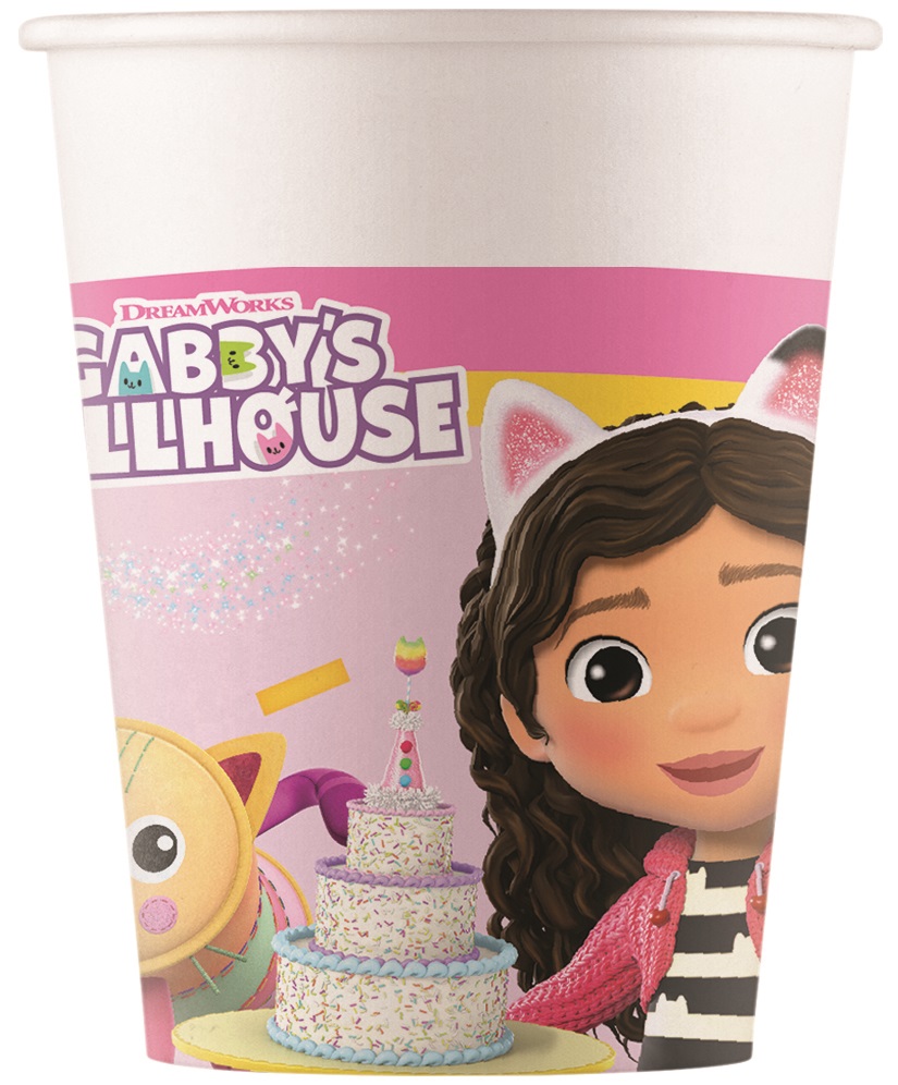 Gabby's Dollhouse Beker 200 ml 8 stuks - Karton