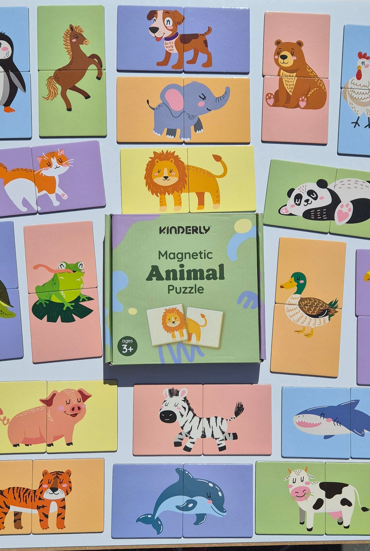Kinderly Puzzel Dieren Magnetisch 7.5x7.5 cm