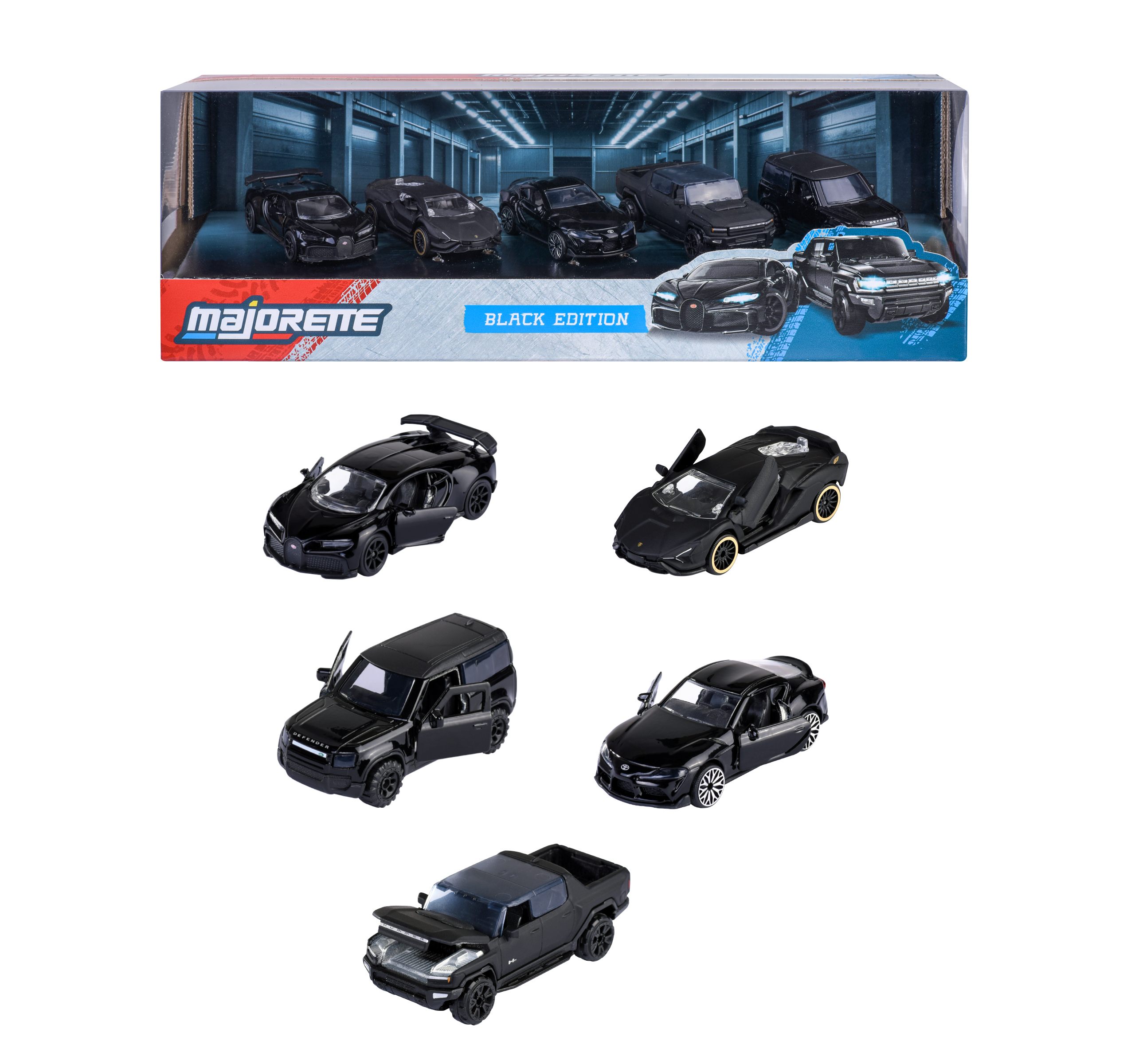 Majorette black Edition Geschenkdoos 5 auto's