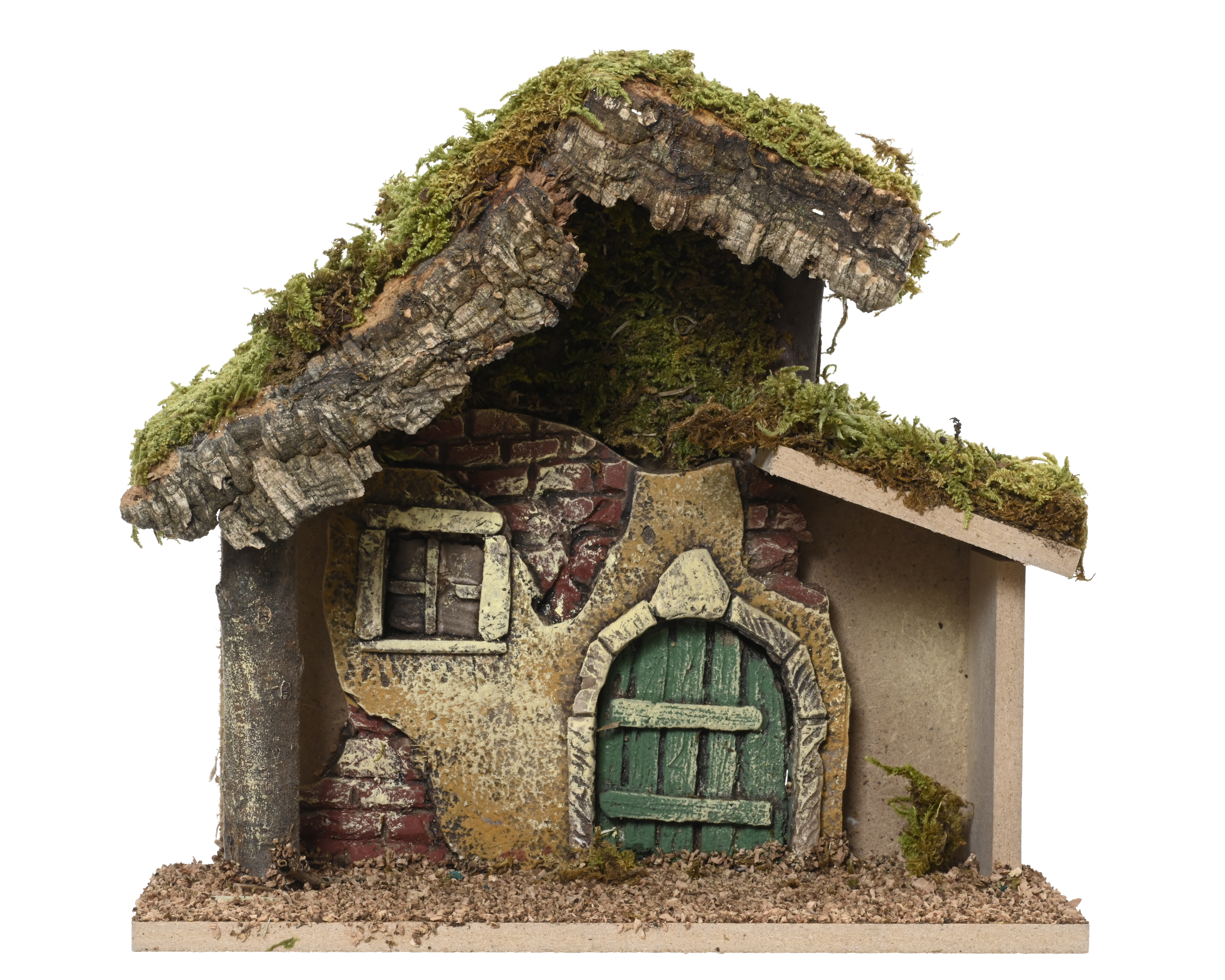 Kerststal Hout Naturel 23x11x21 cm - Ledig