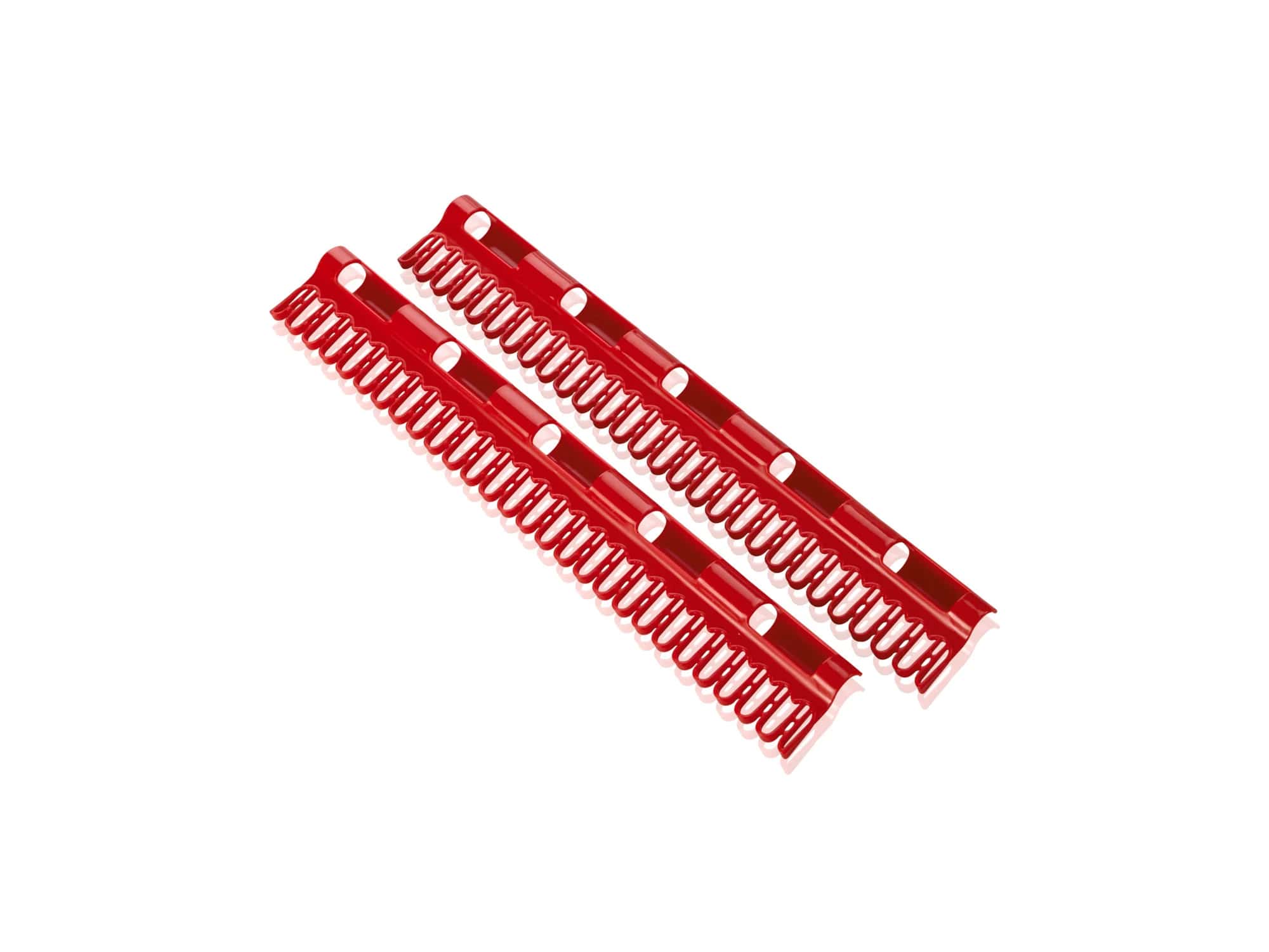 Leifheit Houder voor Klein Wasgoed set 2 stuks - Rails voor Droogrek Pegasus - per Houder Ruimte voor 27 stuks Klein Wasgoed - Rood