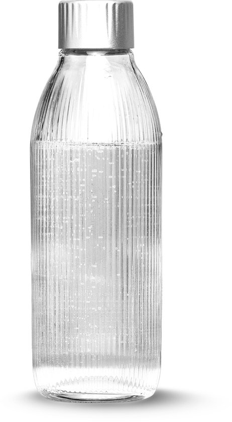 Mysoda Glazen Fles 1l Silver voor Mysoda Glassy Serie
