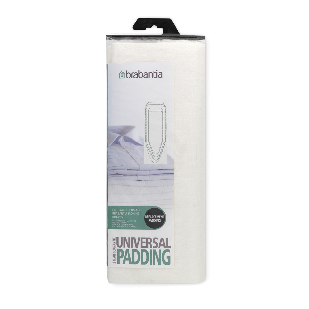 Brabantia Onderlaag Strijkplankhoes 135x49 cm Wit 8mm Vilt - Versnijbaar op Juiste Maat Brabantia Onderlaag Strijkplankhoes 135x49 cm Wit 8mm Vilt - Versnijbaar op Juiste Maat