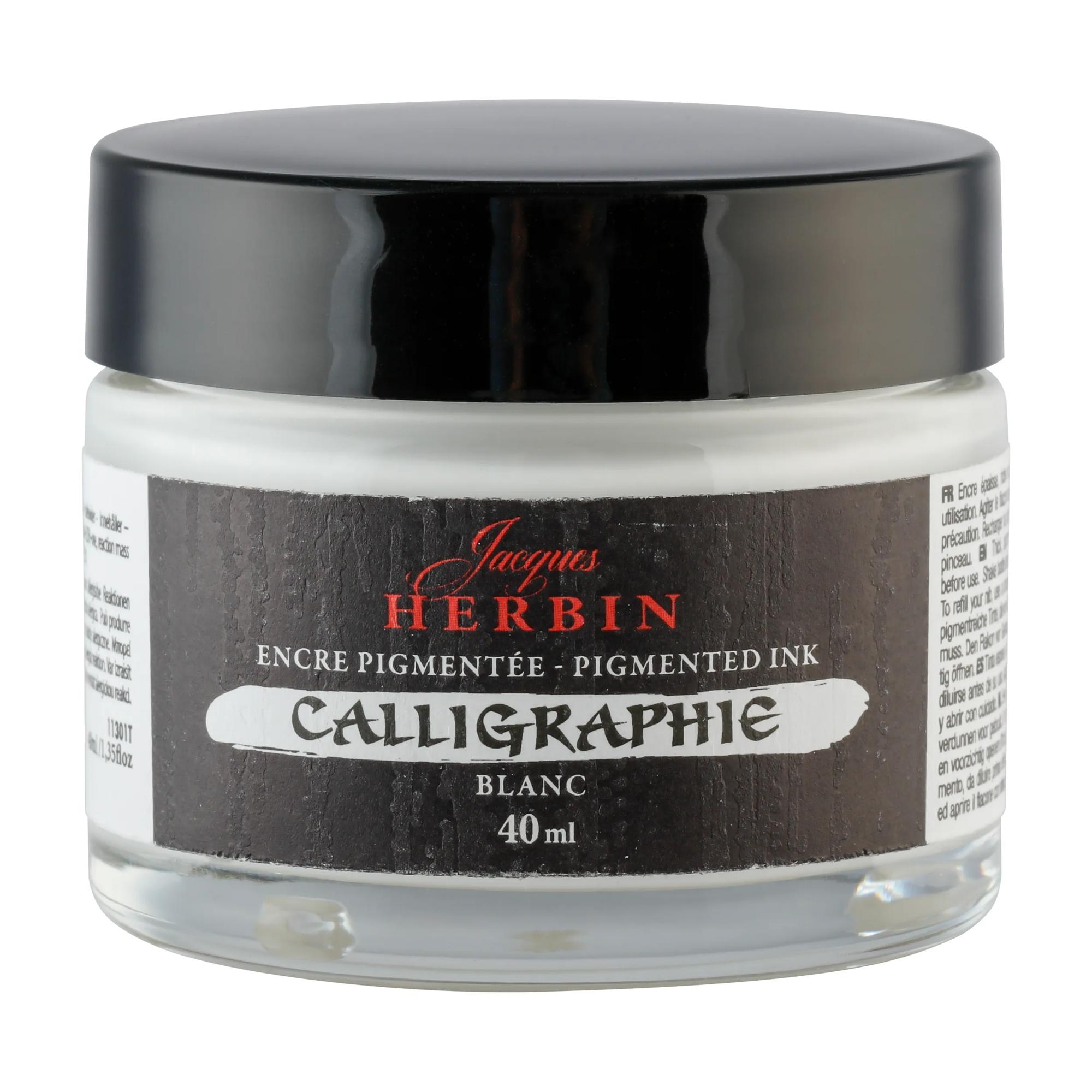 J.Herbin Kalligrafie Inkt 40ml Wit