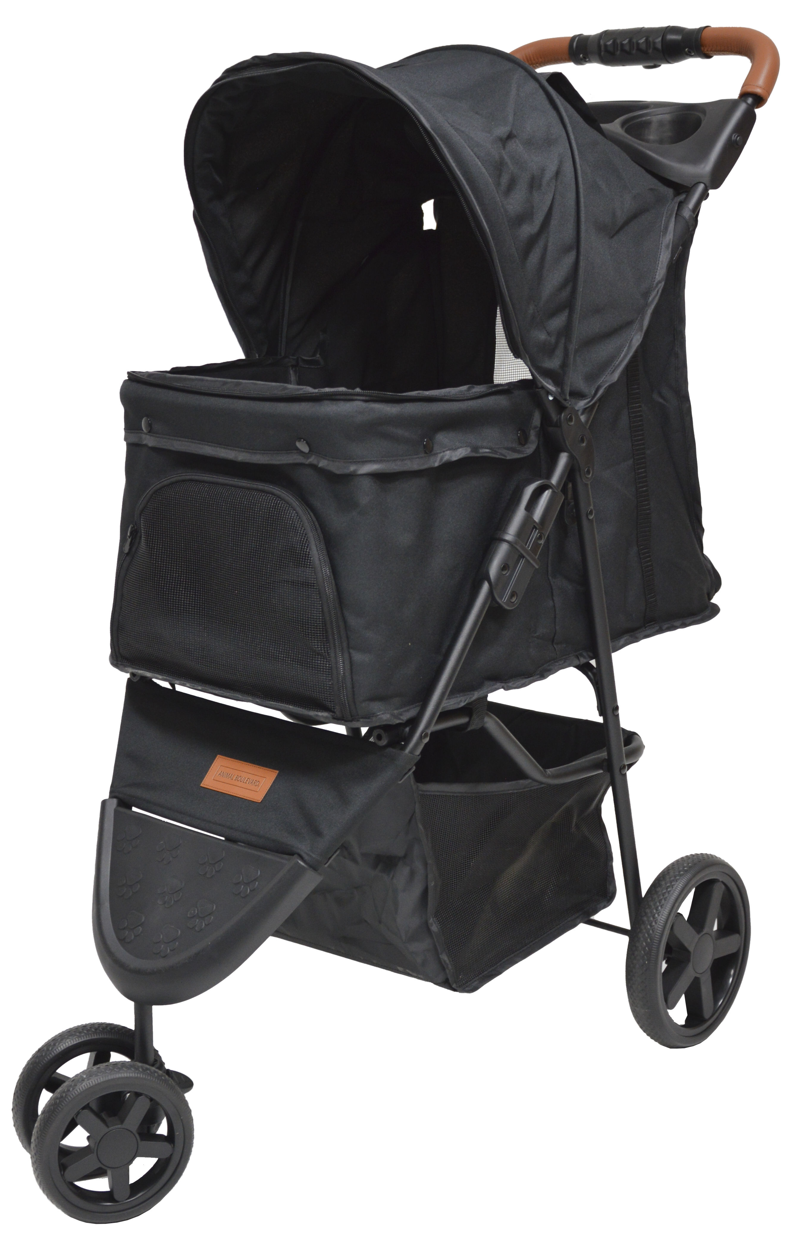 Animal Boulevard Classic On the Go Hondenbuggy Olivar Zwart Max 15 kg