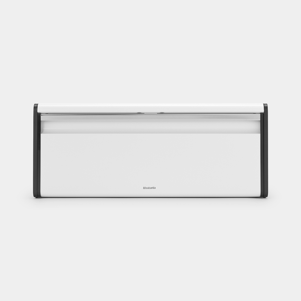 Brabantia Broodtrommel met Klepdeksel White - 46.5x25x18.7 cm - RVS