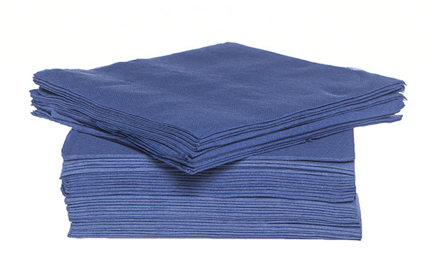 Cosy&Trendy Servet CT Prof 38x38 cm set 40 stuks - Textiel-Touch - Nachtblauw