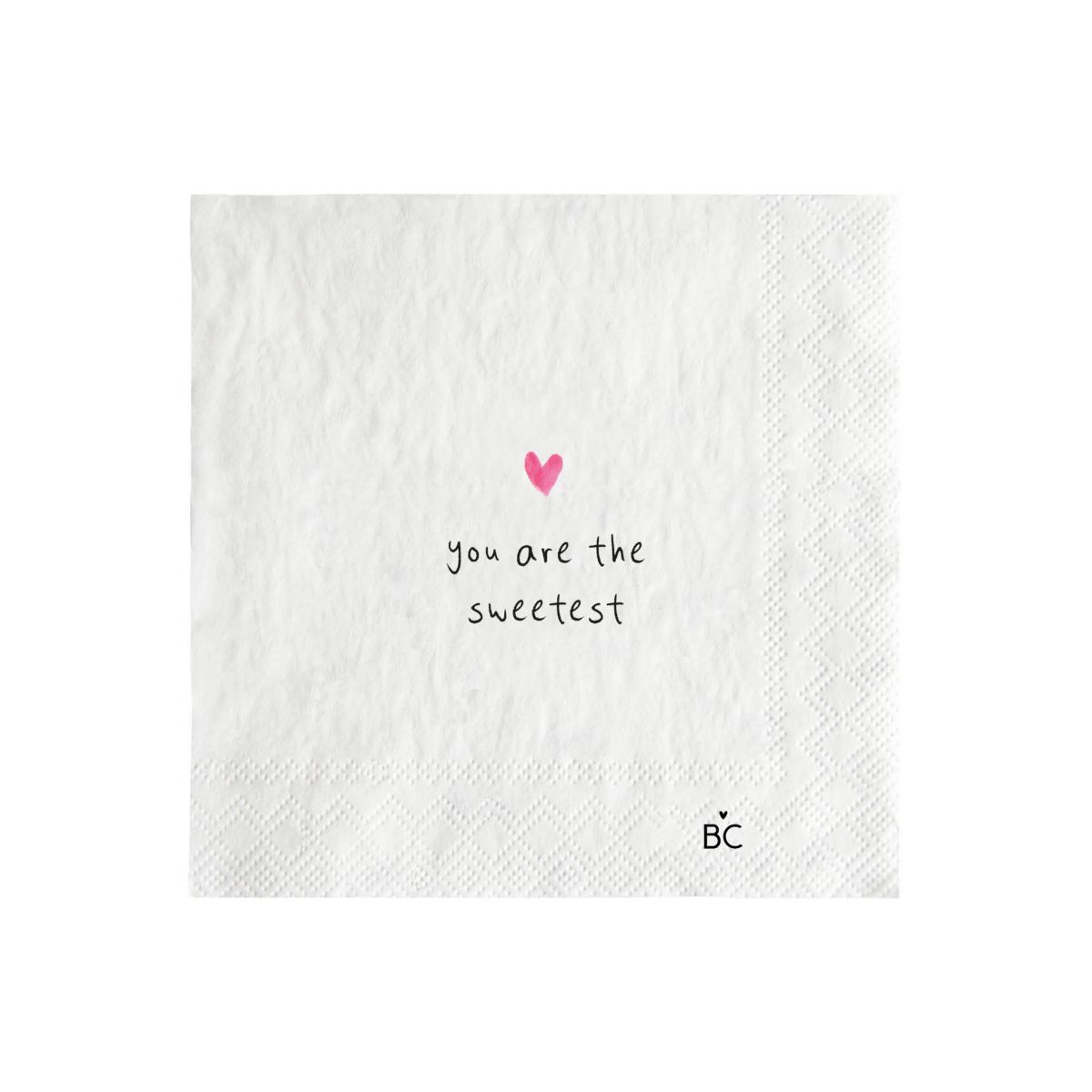 Bastion Collections Servetten You Are Sweetest 12.5x12.5 cm - 20 stuks