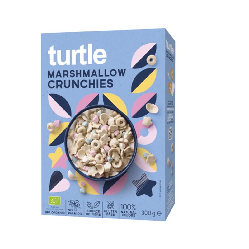 Turtle Cereals Marshmallow Crunchies 300g - Bio