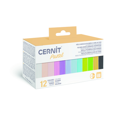 Cernit Polymeerklei Pastel Set 12x25 g - Multicolor