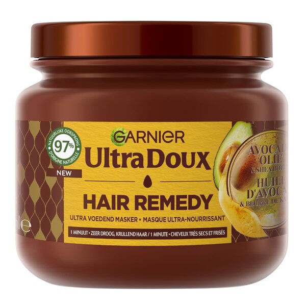 Garnier Ultra Doux Haarmasker Advocado Olie Droog Haar 340 ml