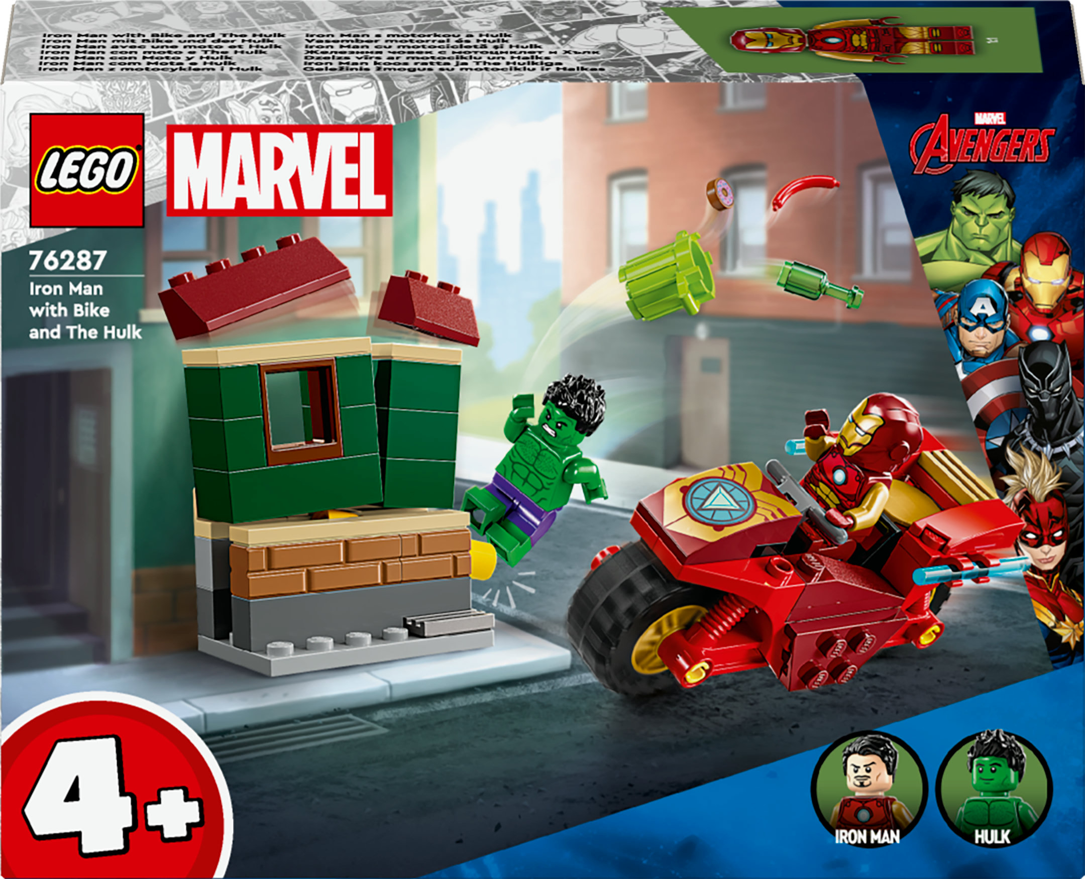 LEGO Super Heroes Marvel 76287 Iron man met motor en de Hulk