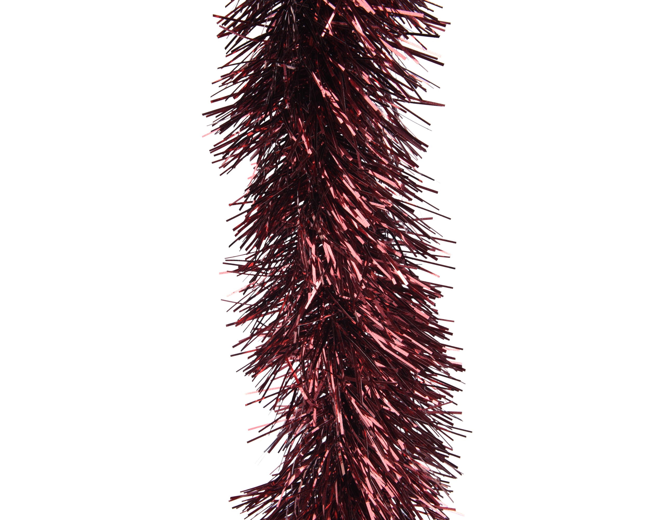 Guirlande Lametta Ossenbloed 10x270 cm - Glanzend
