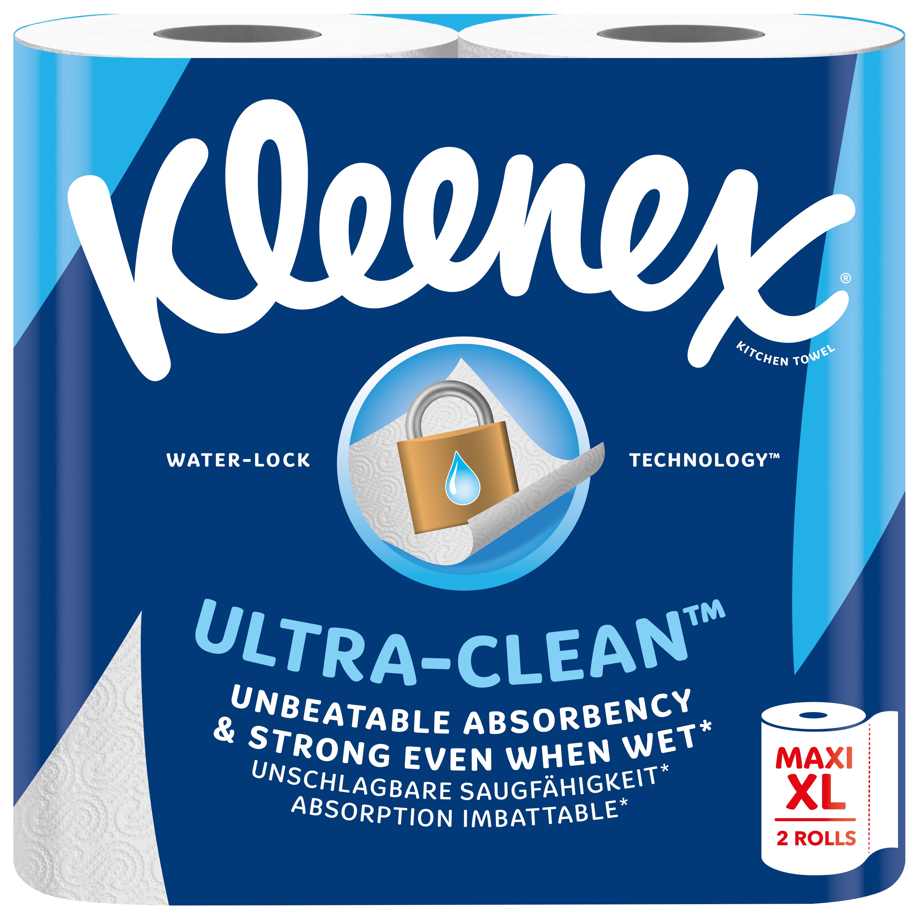 Kleenex Keukenrol Ultra Clean Wit - 2 stuks