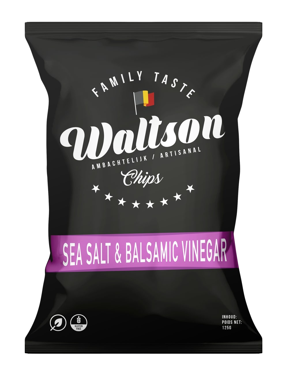 Waltson Chips Sea Salt/Balsamic Vinegar Maxi Pack 125g