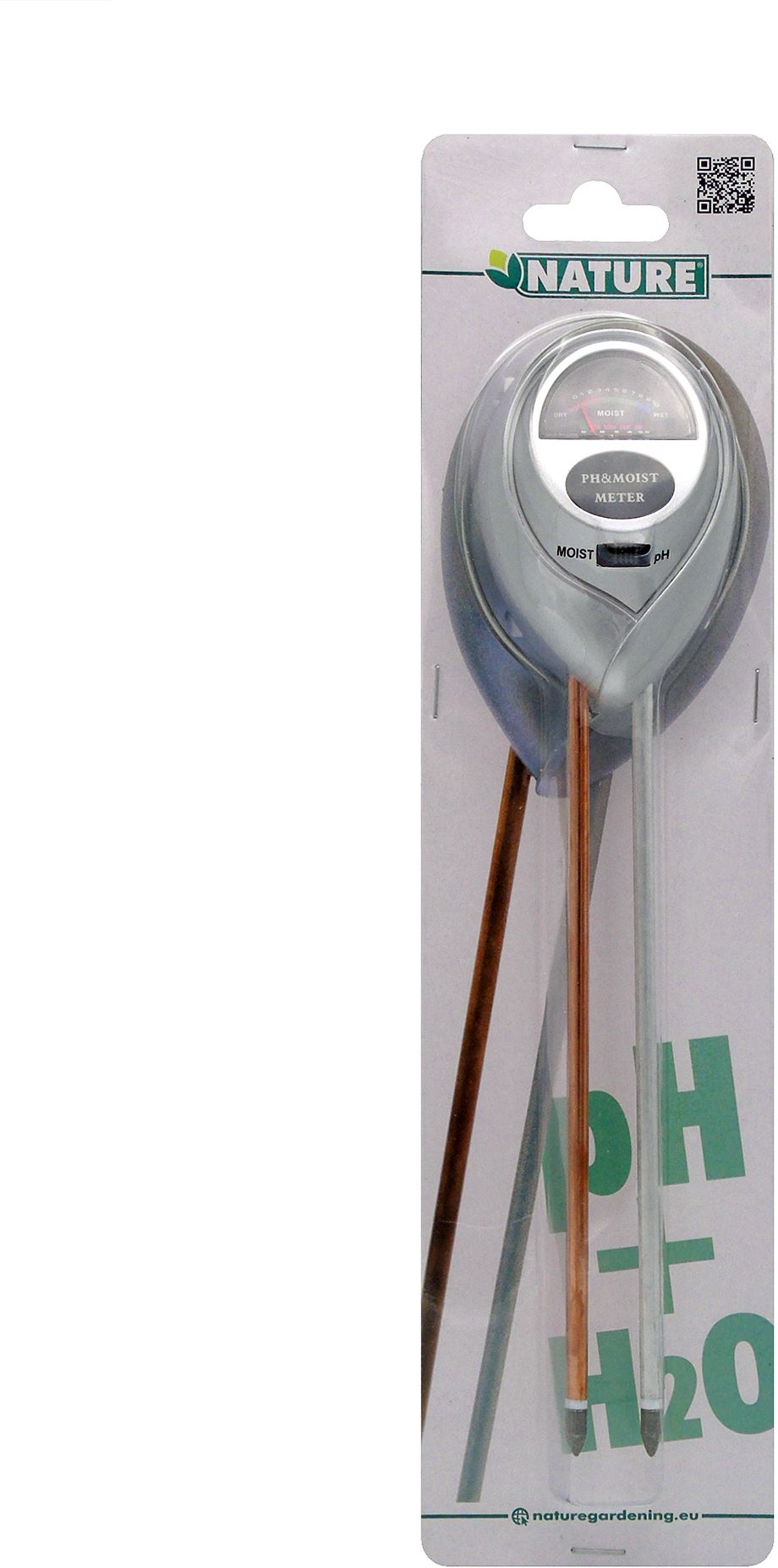 NATURE pH- en Hygrometer Zilver