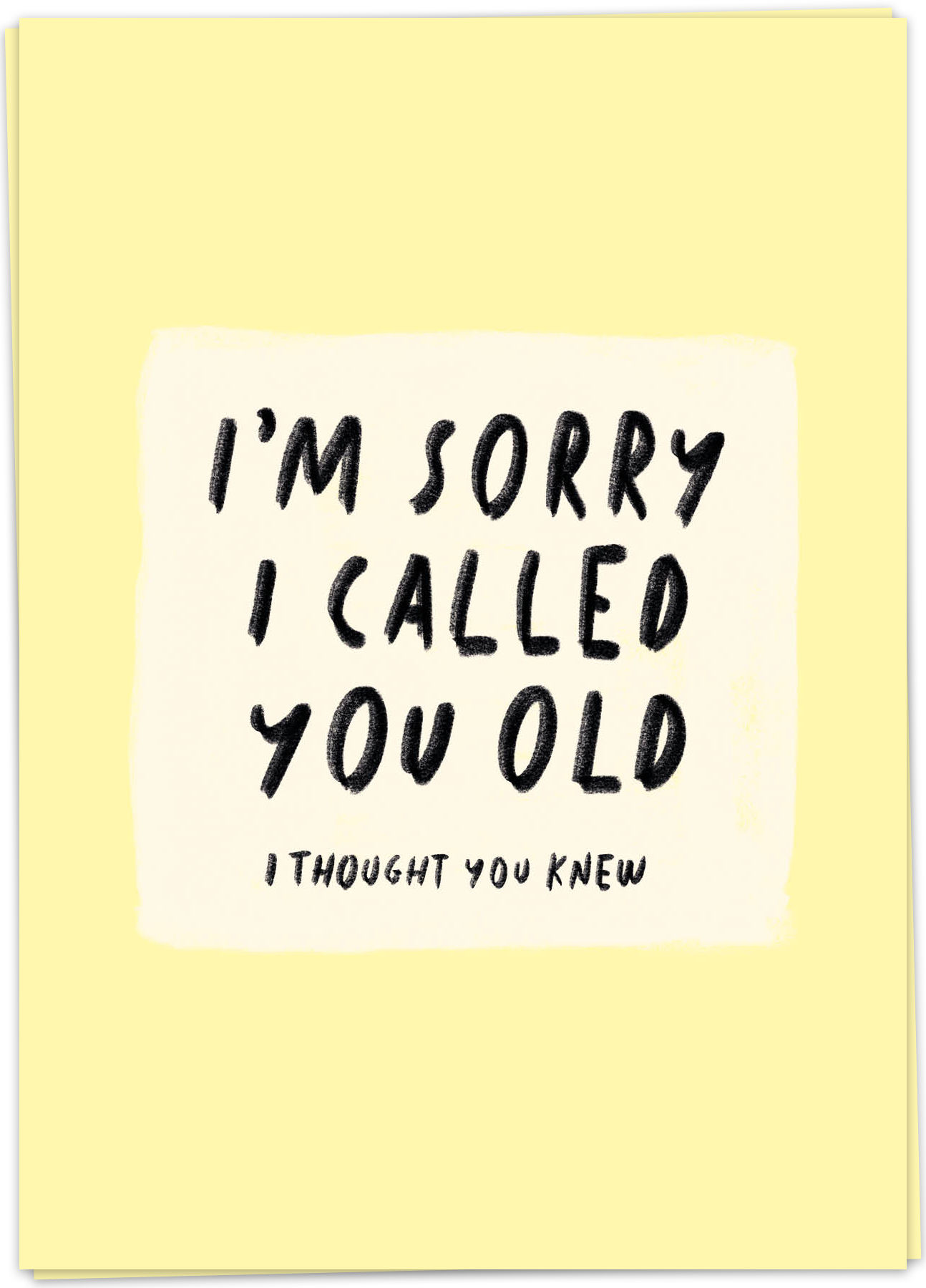 Wenskaart Called You Old