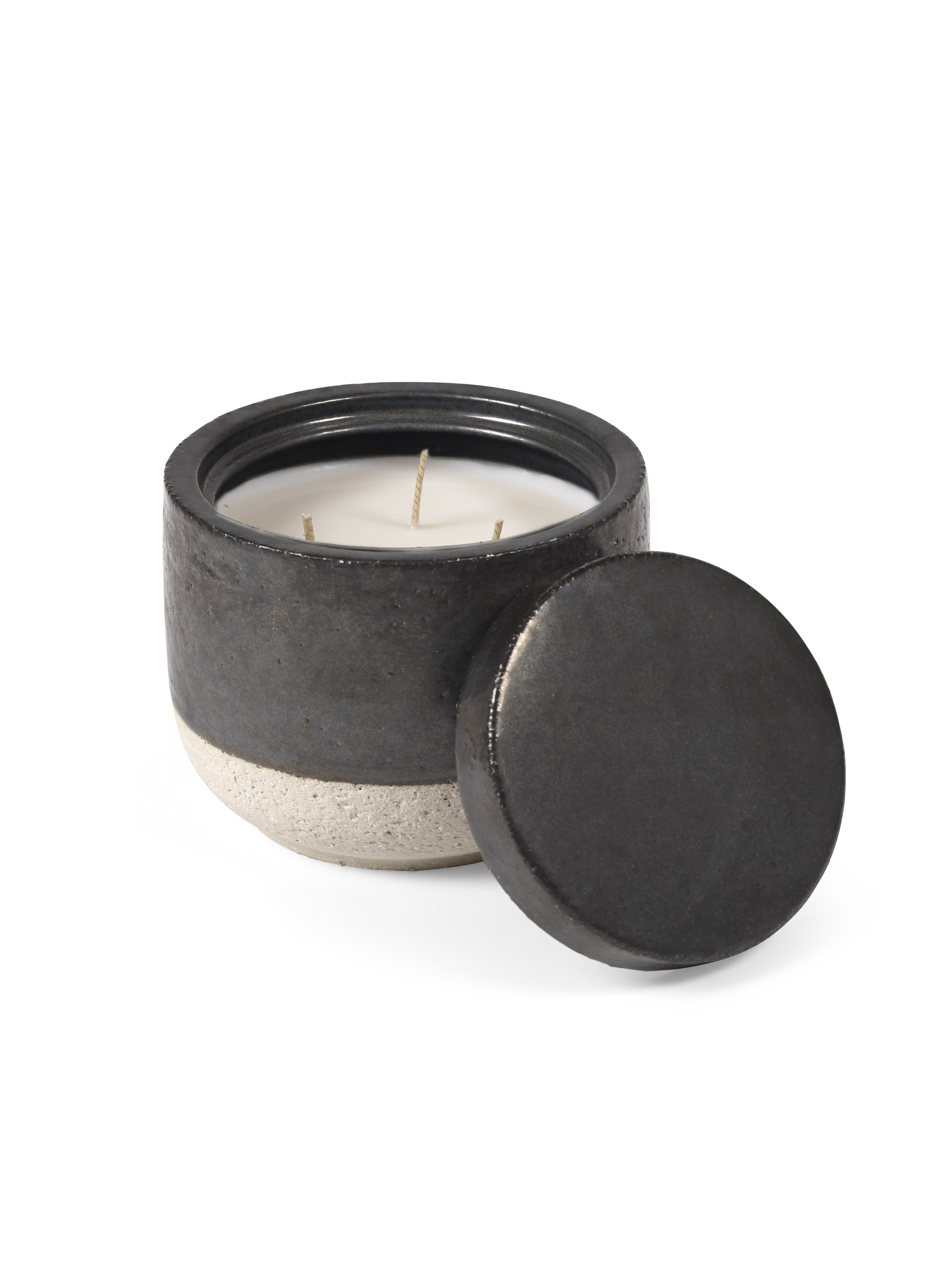 Serax Geurkaars Burning Wood Titanium M - 12x9 cm - by Piet Boon
