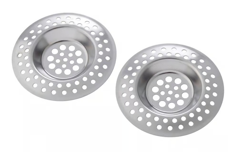 Wenko Afvoerzeef Edda Zilver 7cm set 2 stuks - RVS