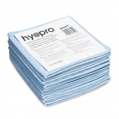 Hy@Pro Microvezeldoek Blauw 40x40 cm 10 stuks - 250g/m²