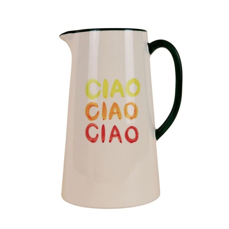 Atelier Pistache Waterkan Dolce Far Niente Ciao Ciao Ciao 14.5x18x24.5 cm - Keramiek