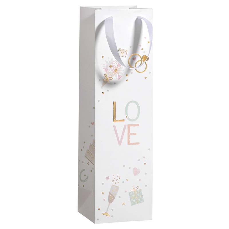 Geschenktas voor Fles Celebrating Love