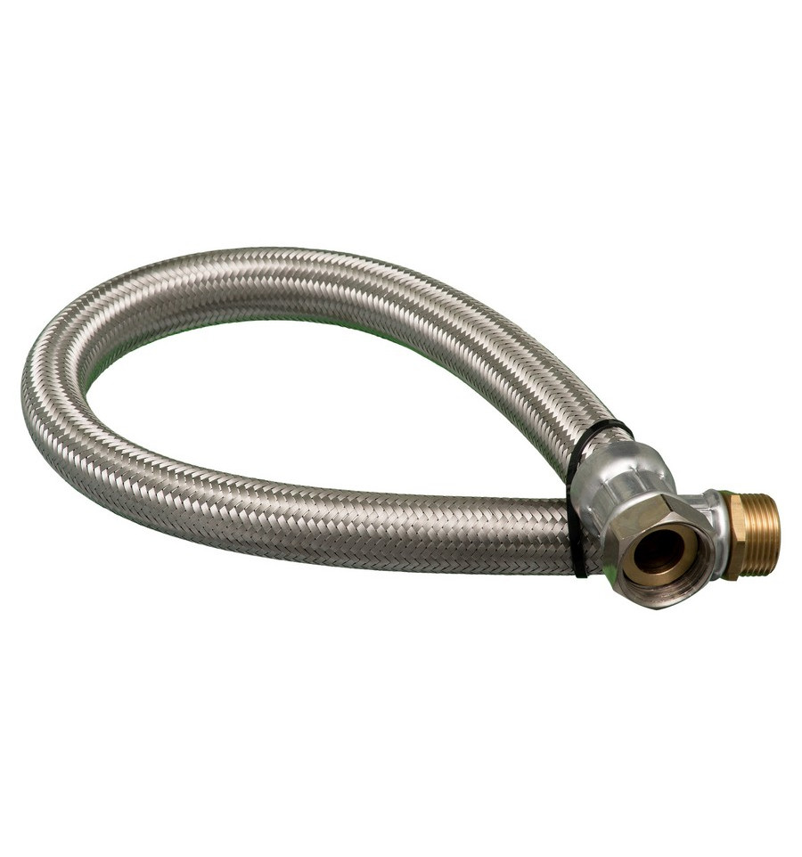 Flexibel 1/2" 800 mm M/F Rubber/Inox