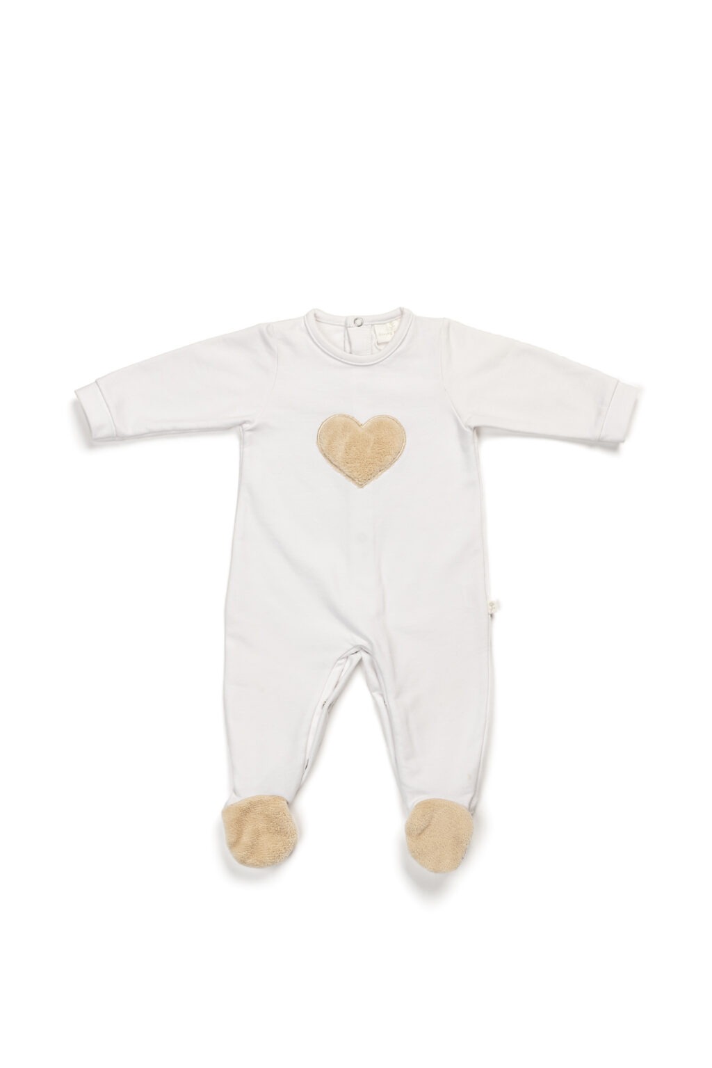 Living Nature Pyjama Estelle Teddy Hart Beige-Wit