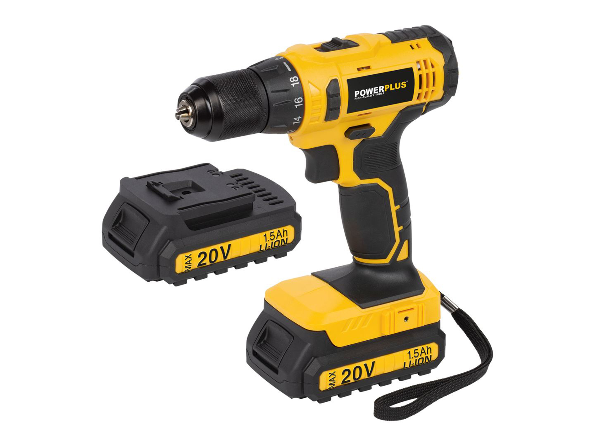 Powerplus POWX00435 Schroefboormachine 20 V Li-Ion met 2 Batterijen