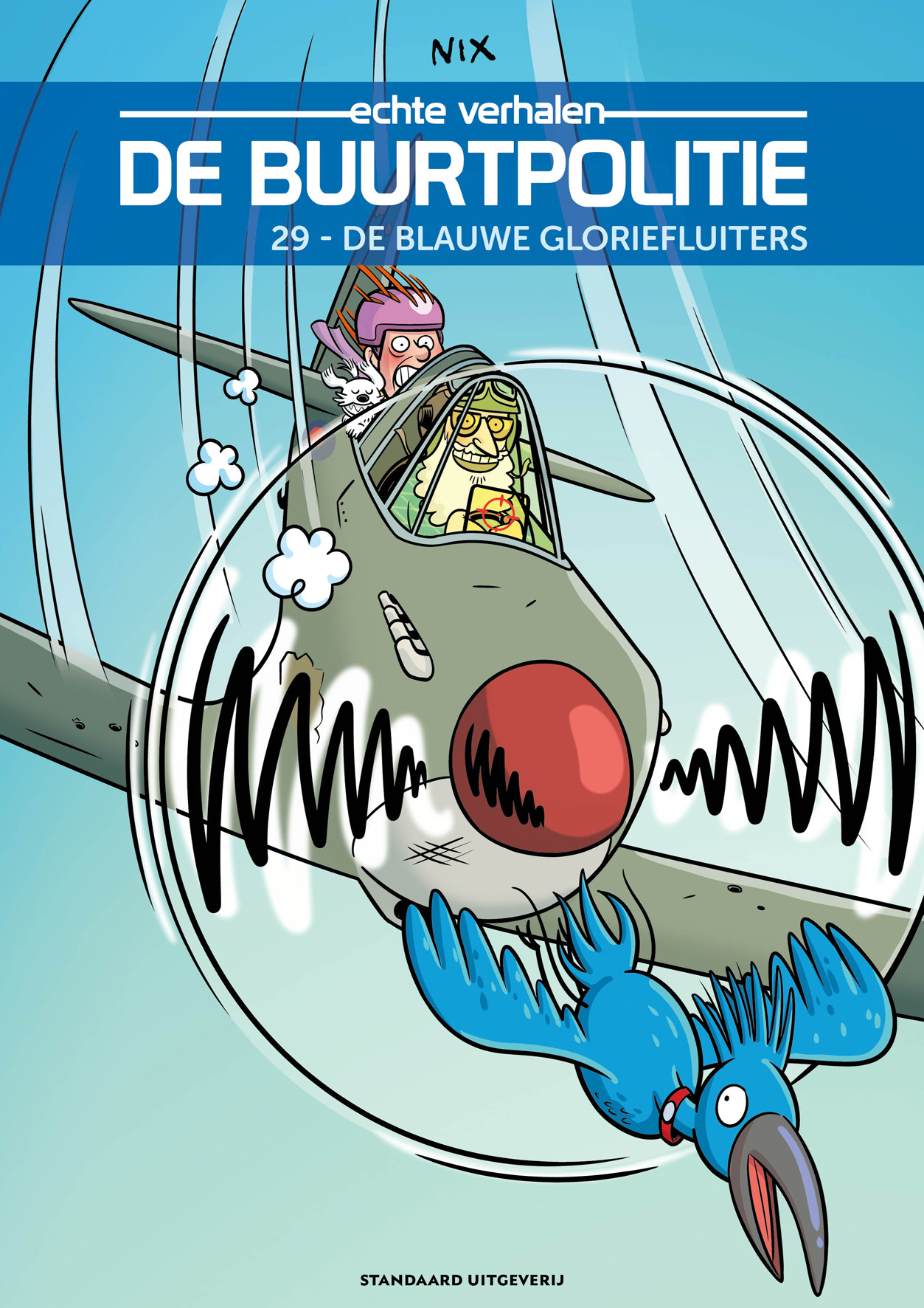 Stripverhaal De Buurtpolitie 29 - De Blauwe Gloriefluiters