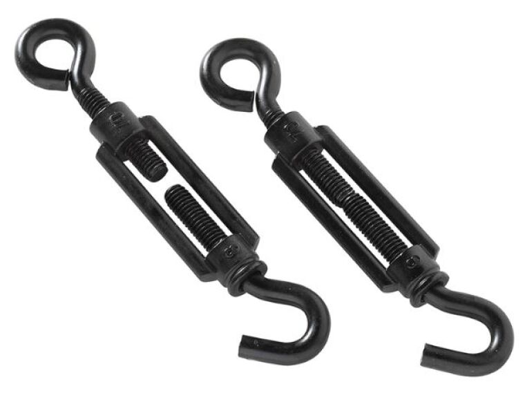 MACK 2 Spanners Oog met Haak m 8 x 70 mm Zwart