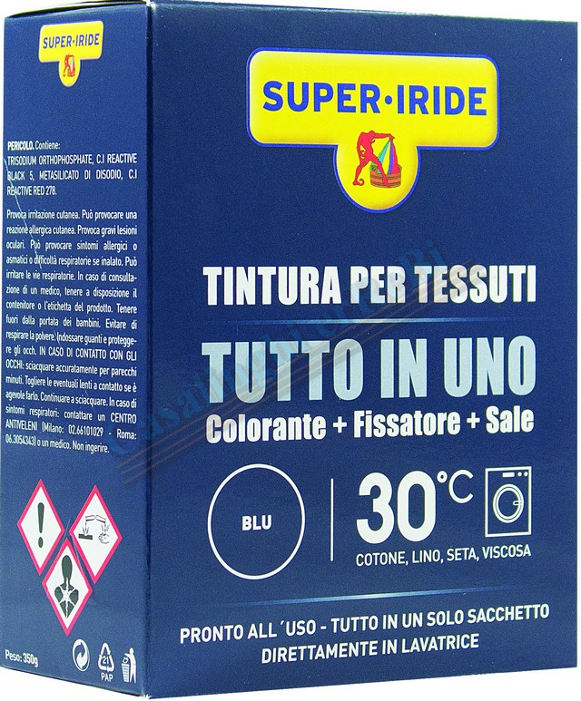 Ideal Textielverf Marineblauw 350 g Alles in 1 & Protect