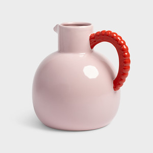 Klevering Waterkan Perle Pink 2.5l - Aardewerk - 21x18x20.5 cm