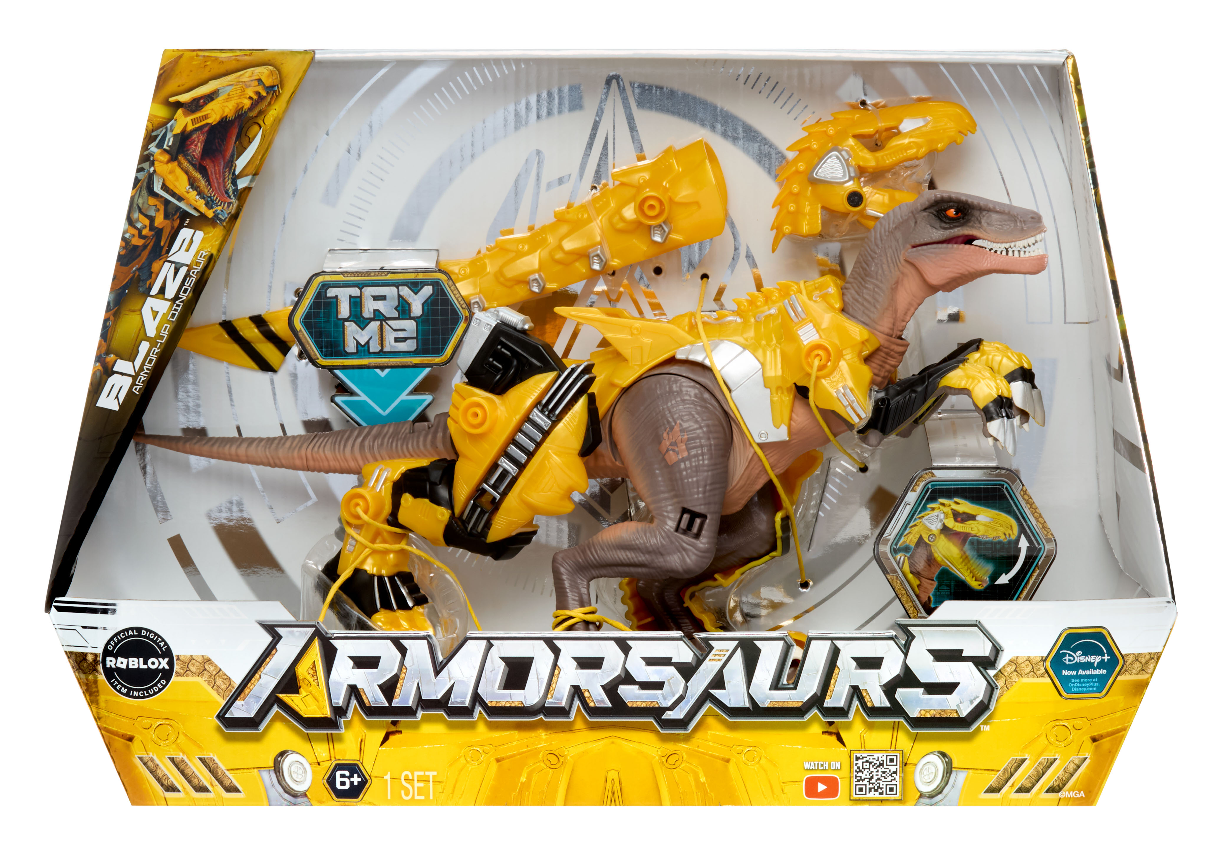 Armorsaurs Armor-Up Dinosaur - Yellow Raptor Blaze