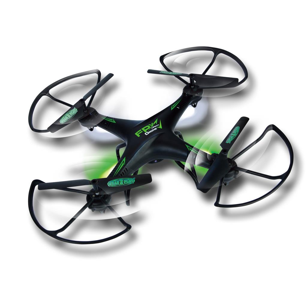 Zuma Drone, 6 Kanaal, 2.4 Ghz. USB Lader 28X28 Cm, HD Camera, Auto Return,