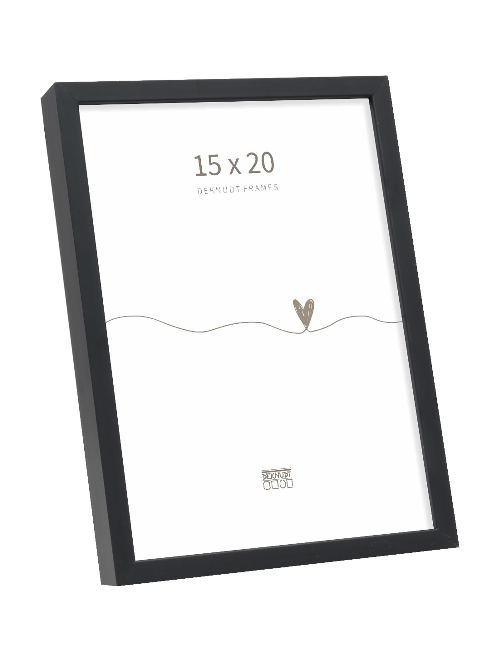 Deknudt Fotokader Aluminium Zwart 15x20 cm