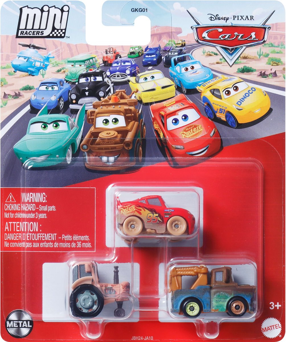 Cars Micro Racers Set van 3 - assorti