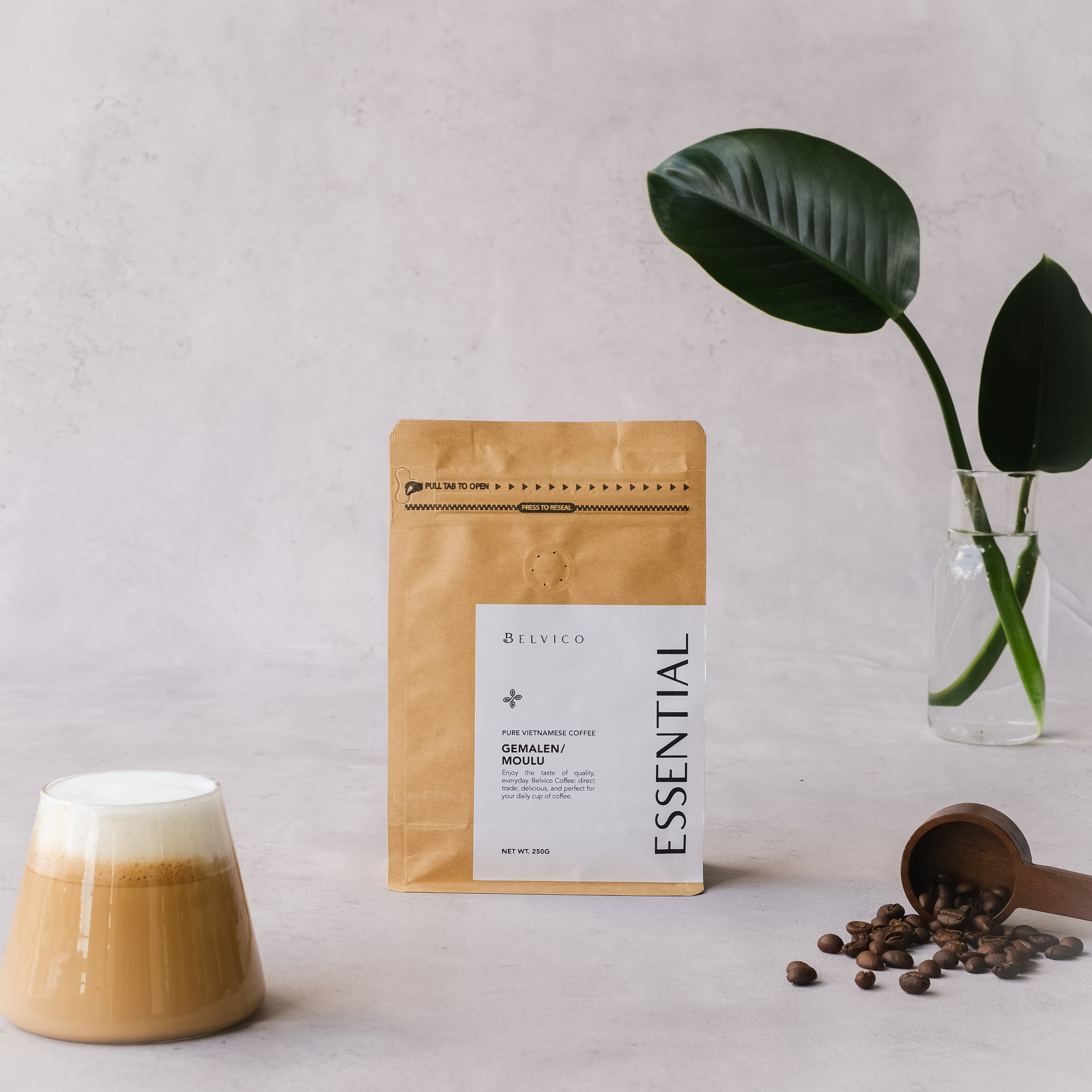 Belvico Koffie Essential Gemalen 250g