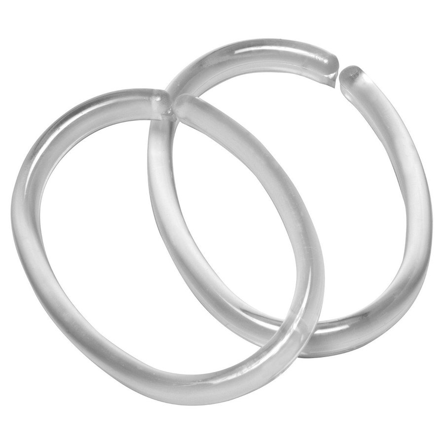 Sealskin Clips Douchegordijnringen 4.5 cm Transparant 12 stuks