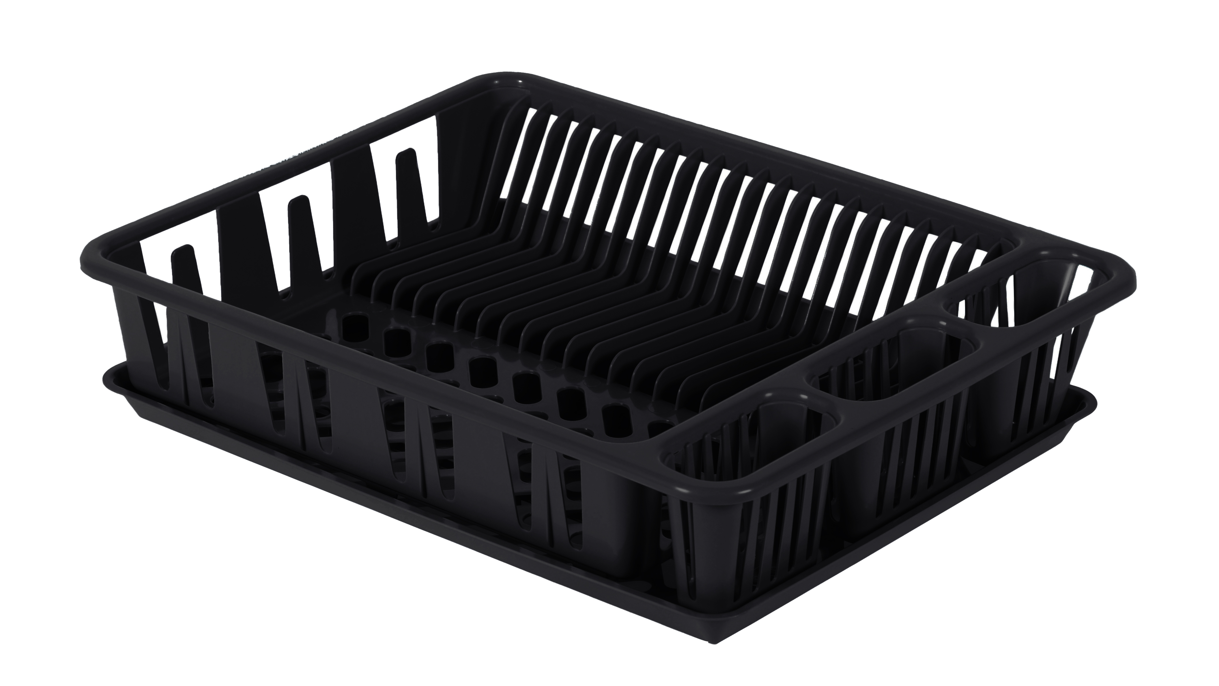 Afdruiprek Zwart voor 21 Borden - 50x37.5x10.5 cm