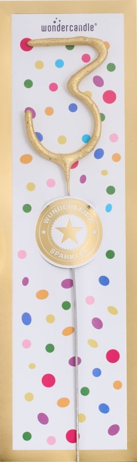 Wondercandle Classic Nr.3 Tricolor Goud/Zilver/Rose - assorti - prijs per stuk