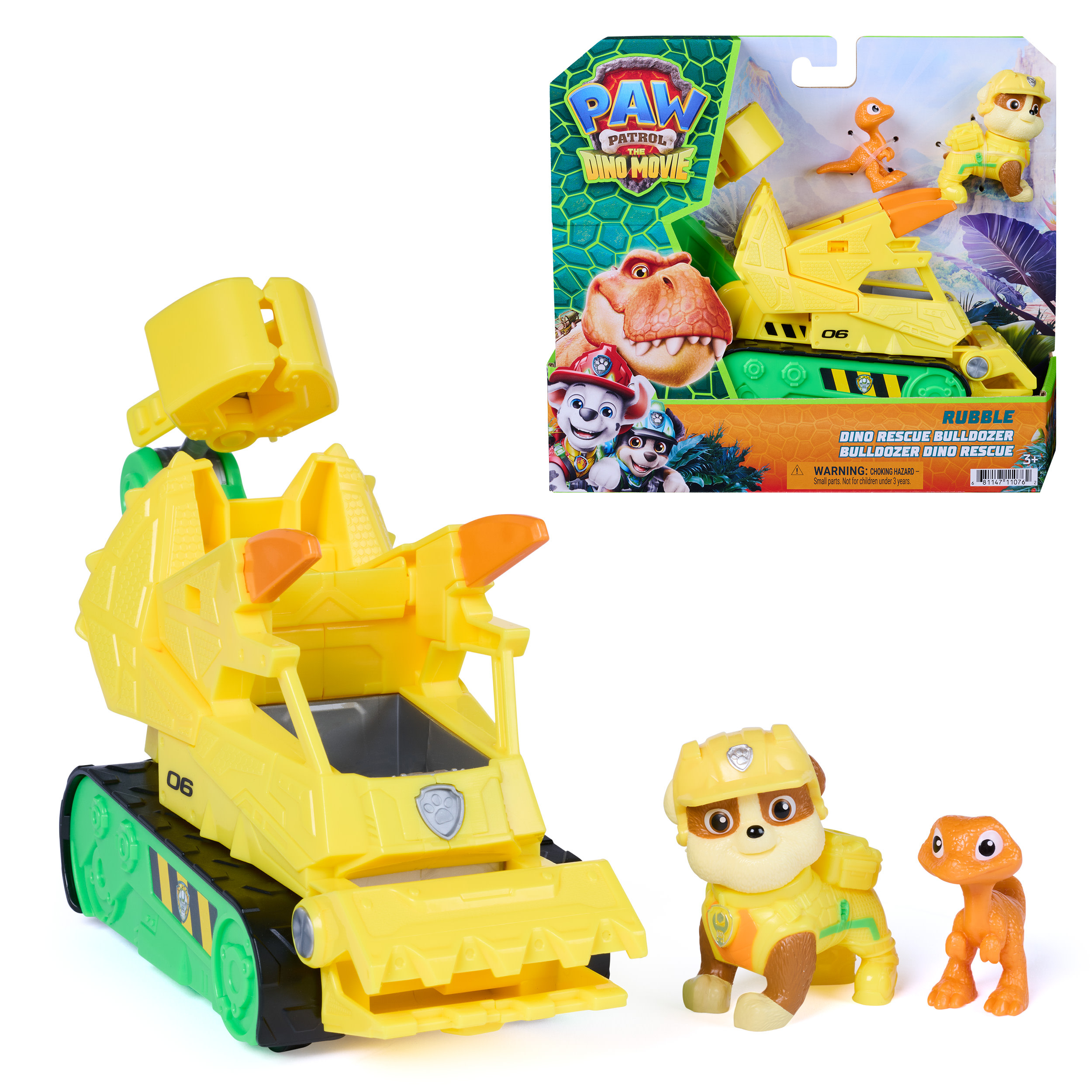 Paw Patrol - Dino Movie - Voertuig met Rubble