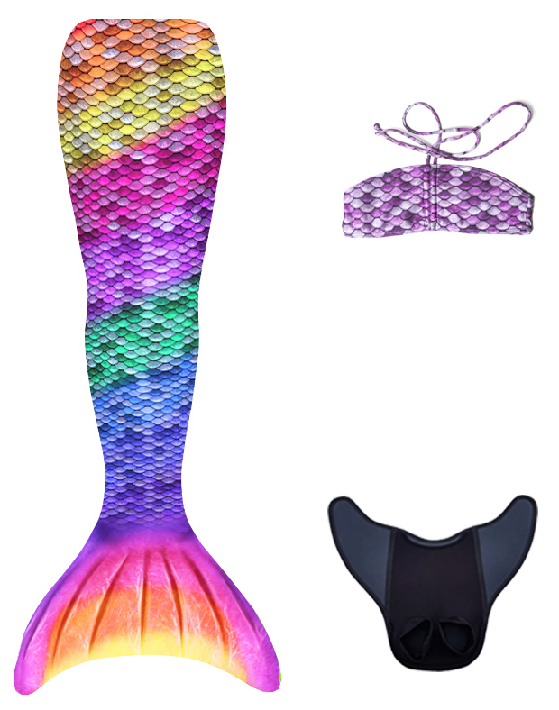Kuaki Mermaids Zeemeerminstaart set Rainbow +8 jaar
