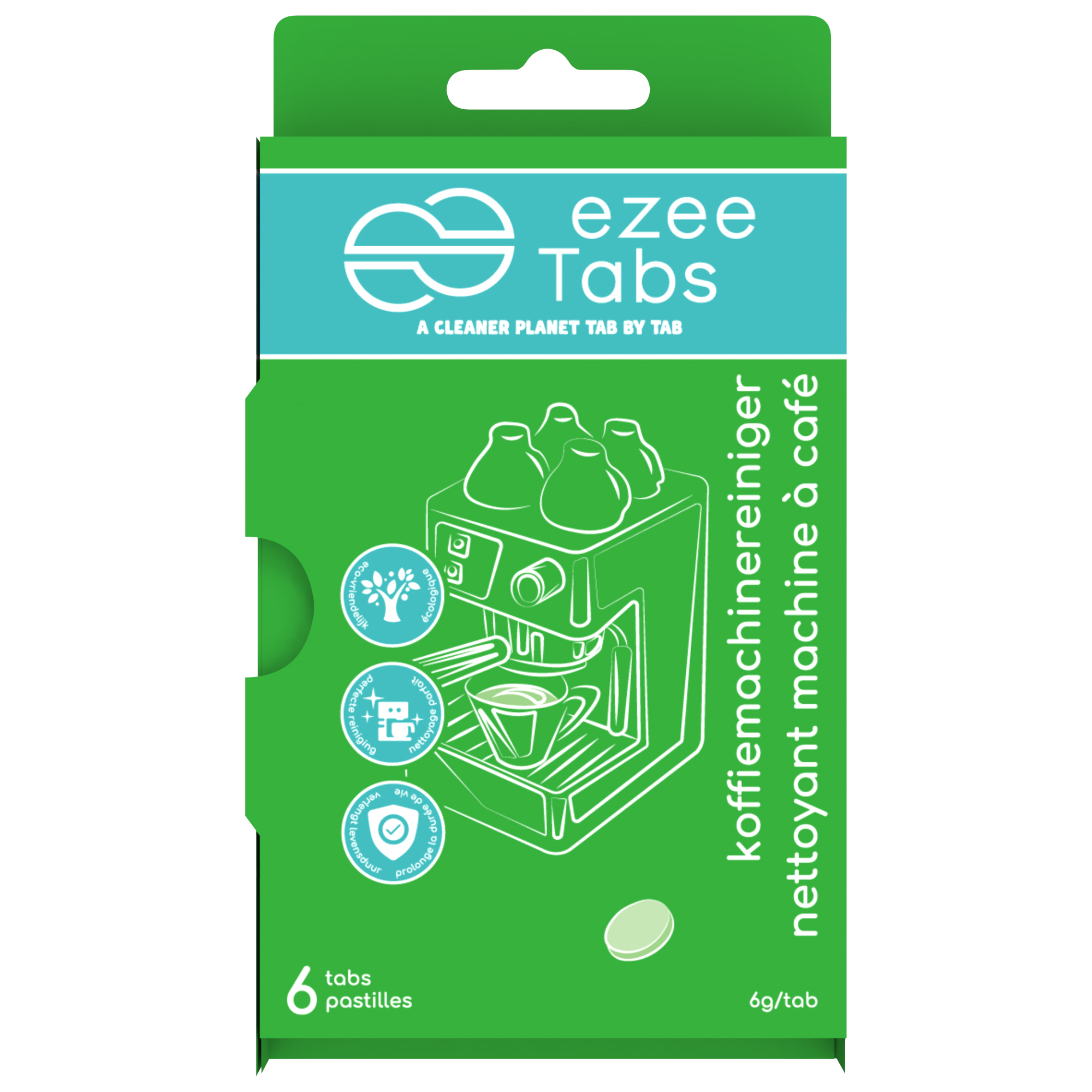 Ezee Tabs Ontkalker Koffiemachine 35 g - 2 stuks