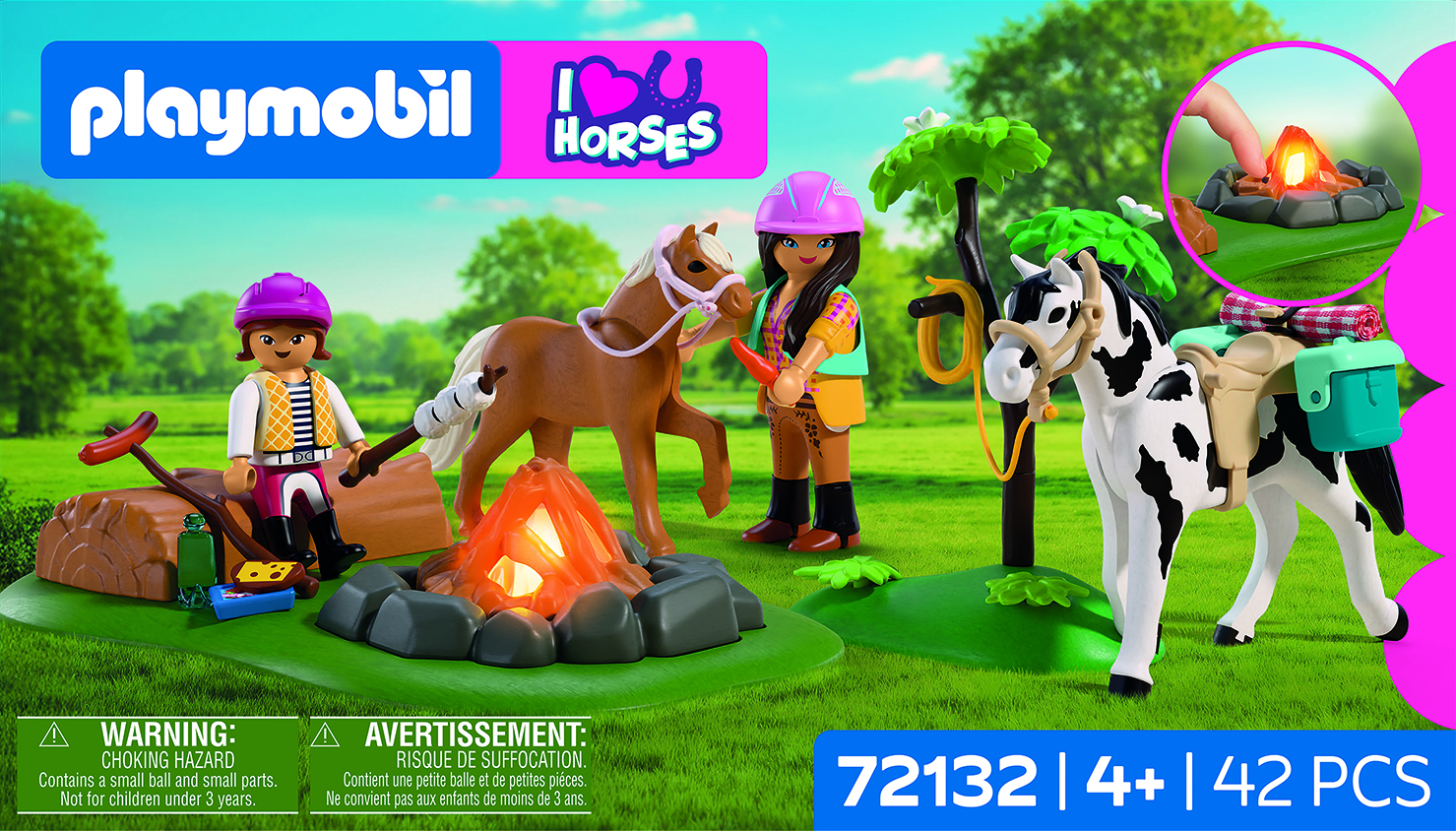 Playmobil Horses 72132 Paardrijtocht met kampvuur